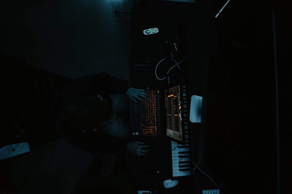 A Man Sitting at the Table